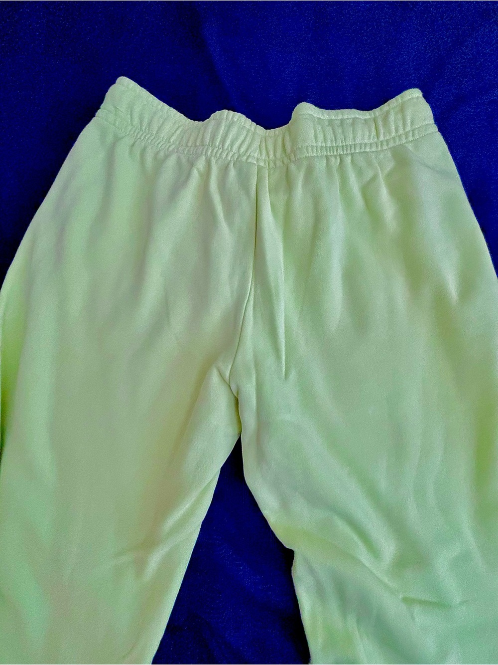 Nike Neon Yellow Wide-Leg Sweatpants - Picture 2 of 4
